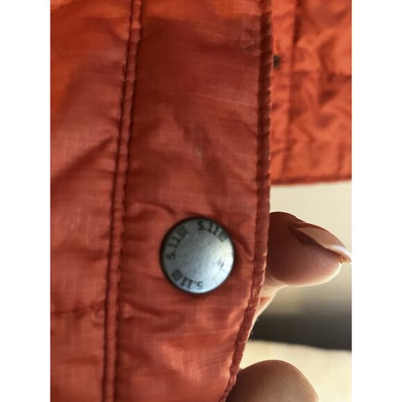5.11 Tactical Jacket Women's Medium button orange puffer jacket large - Picture 4 of 14
